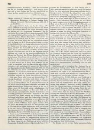 219-221 [Rezension] Meyer, Johannes, Historischer Kommentar zu Luthers kleinem Katechismus