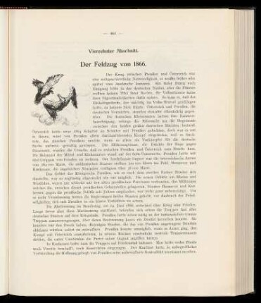 Vierzehnter Abschnitt. Der Feldzug von 1866.