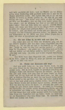 11. Wo euer Schatz ist, da wird auch euer Herz sein
