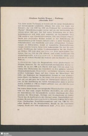 Abraham Gottlob Werner – Freibergs „klassische Zeit“
