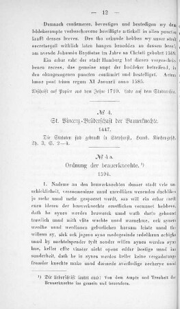 No. 4. St. Vincenz-Brüderschaft der Brauerknechte.