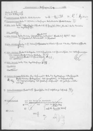 Vaihingen/Enz: Visitationsbericht mit Pfarrbericht 1956