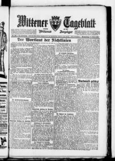 Wittener Tageblatt : verbunden mit der Annener Zeitung