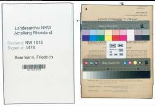 Entnazifizierung Friedrich Beermann , geb. 15.01.1907 (Malermeister)