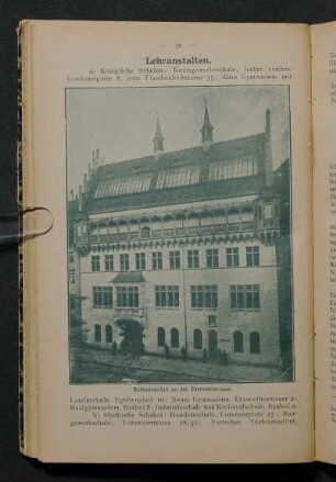 Lehranstalten.
