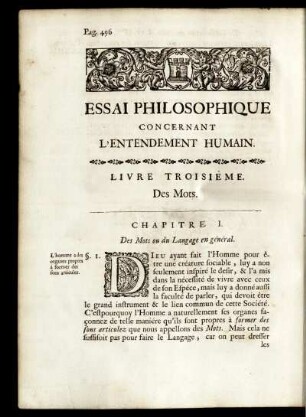 Livre Troisiéme. Des Mots