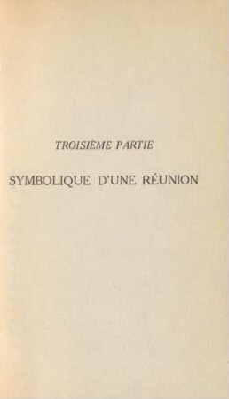 Troisième Partie Symbolique D'Une Réunion