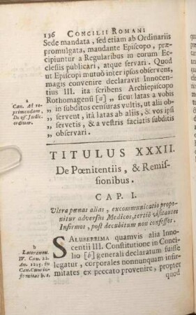 Titulus XXXII. De Poenitentiis, & Remissionibus.