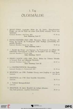 Ölgemälde (Nr. 1-51)