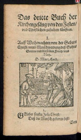 Das dritte Buch der Kirchengesäng von den Festen/ und Christlichen zusammen künfften. = Odarum Ecclesiasticarum, Liber tertius. De festis & solennitatibus.