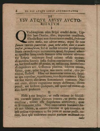 De Usu Atque Abusu Auctoritatum