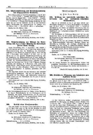 Prüfung der medizinisch-technischen Gehilfinnen und der medizinisch-technischen Assistentinnen : [Wissenschaft] ; [Für das Reich] ; [Amtliche Erlasse] ; [Amtlicher Teil]