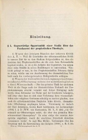 Der Offenbarungsbegriff des Alten Testamentes, 1
