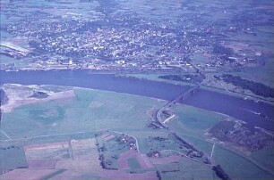 Rhein vor dem Ausbau 1962 bei Wesel