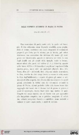 6: Delle scoperte avvenute in piazza di Pietra