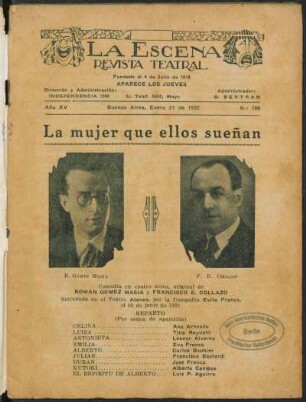 La mujer que ellos sueñan : comedia en cuatro actos