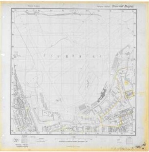 Deutsche Grundkarte, Blatt Düsseldorf-Lohausen, 1952