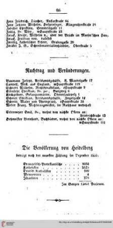 Einwohner=Nachtrag, Bevölkerung