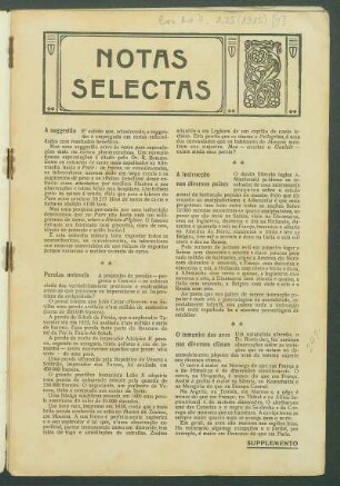 Notas selectas