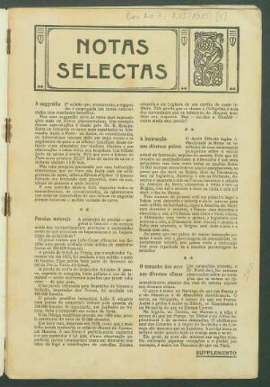 Notas selectas