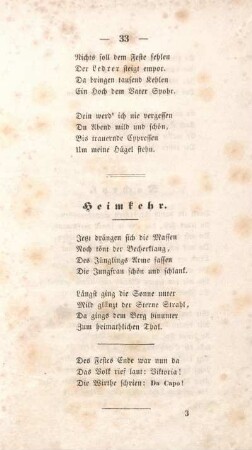 Heimkehr.