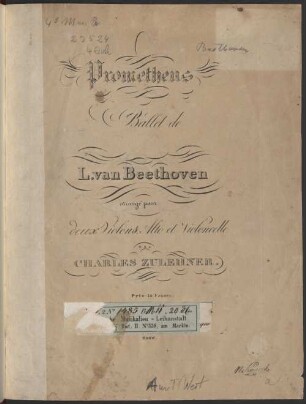 Prometheus. Ballet ; [op. 43]