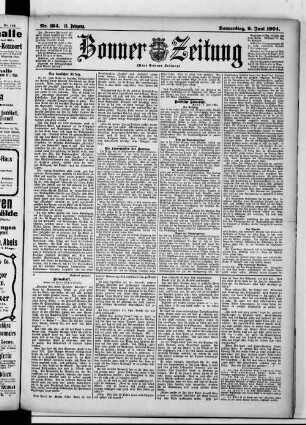 Bonner Zeitung. 1895-1933