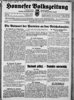 Honnefer Volkszeitung. 1889-1978