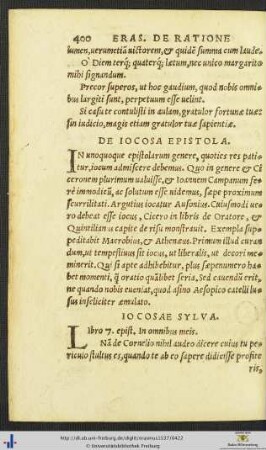 De Iocosa Epistola