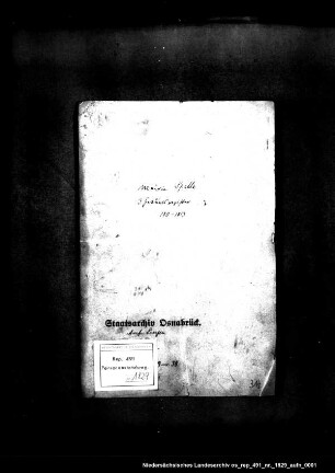 Spelle Zivilstandsregister der französischen Zeit Geburtsregister