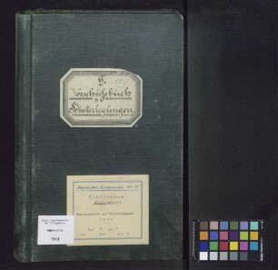 Vorschußbuch und Hinterlegungen
