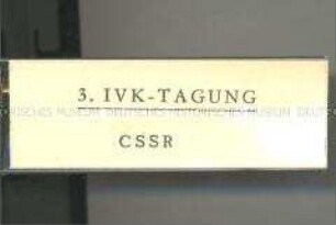 Tagung des Internationalen Vorbereitungskomitees für die 10. Weltfestspiele, (3. Tagung), CSSR