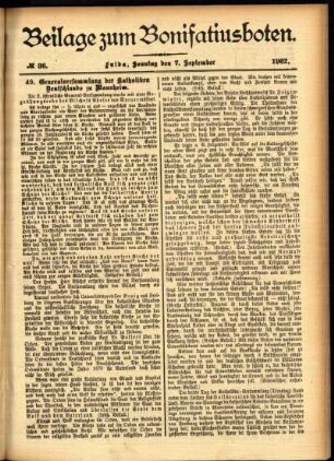 Zweite Ausgabe vom Sonntag, den 07. September 1902.