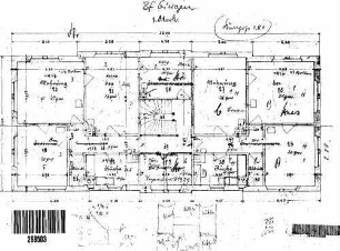Giengen (Brenz): Empfangsgebäude Grundriß 1.Stock