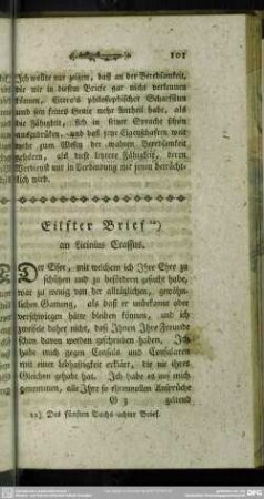 Eilfter Brief an Licinius Crassus