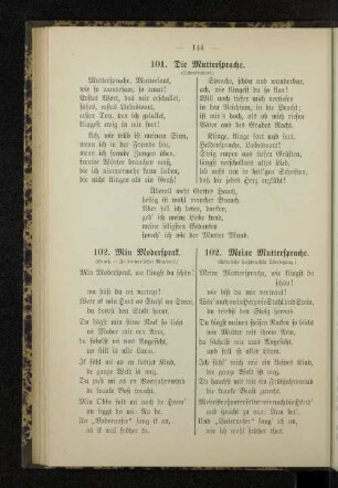 102. Min Modersprak. 102. Meine Muttersprache.