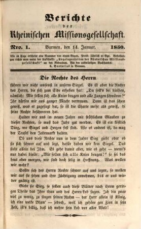 Berichte der Rheinischen Missionsgesellschaft. 1850