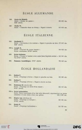 École Italienne (Nr. 388-390)