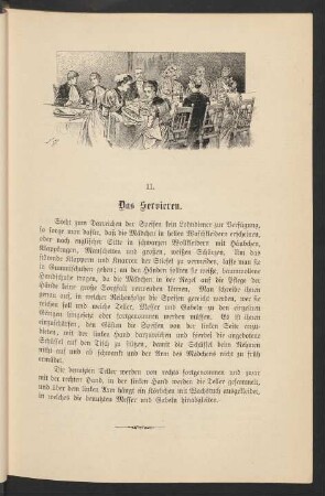II. Das Servieren