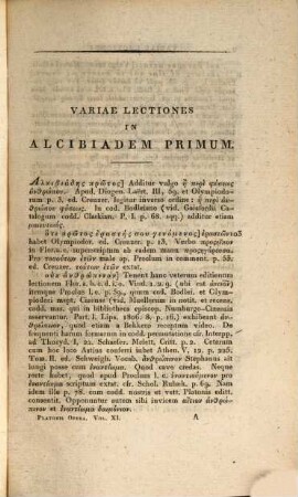 Platonis quae supersunt opera. 11, Apparatus criticus in Platonem : T. 3