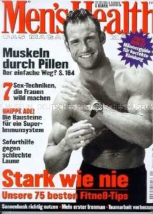 Internationales Männermagazin "Men's Health" (Zeitungskiosk 1998)
