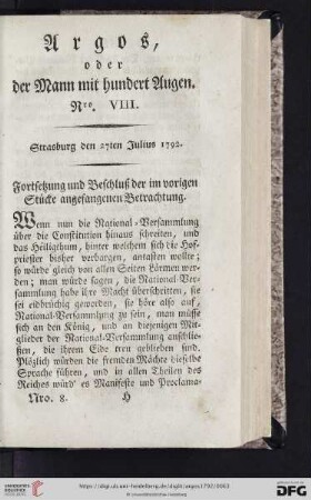Nro. VIII