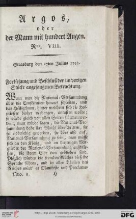 Nro. VIII