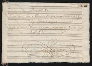 Quartette; vl (2), vla, vlc; C-Dur; G 188; op.22,6