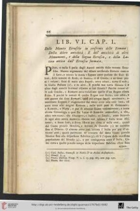 Lib.VI. Cap.I.