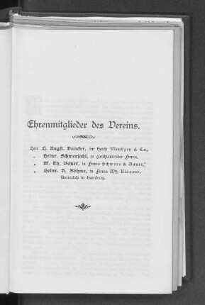 Ehrenmitglieder des Vereins.