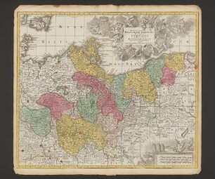 Marchionatus Brandenburgensis Ducatus Pomeraniae et Ducatus Mecklenburgicus : Cum Gratia et Privil. S. R. I. Vicariatus in partibus Rheni, Sveviae, et Juris Franconici