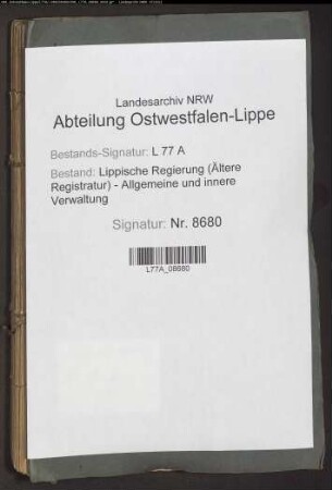 Wege-(Chaussee-)gelderhebung zu Humfeld, Bd. 3