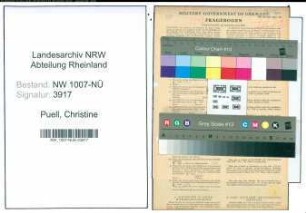 Entnazifizierung Christine Puell , geb. 01.03.1903 ()