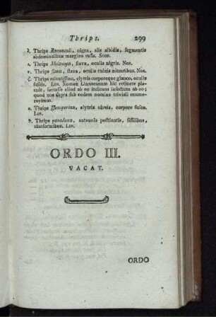 ORDO III. VACAT.